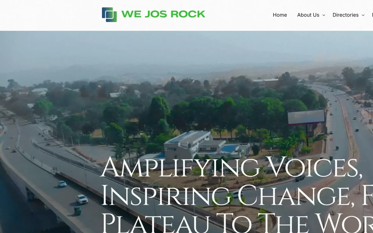 We Jos Rock: hero and navigation
